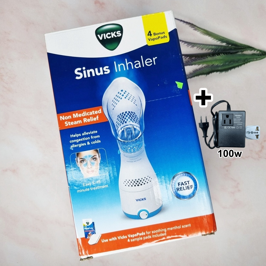 [Vicks®] Personal Sinus Steam Inhaler with Soft Face Mask, Model VIH200V2/VIH200WMV1 วิคส์ เครื่องทำ
