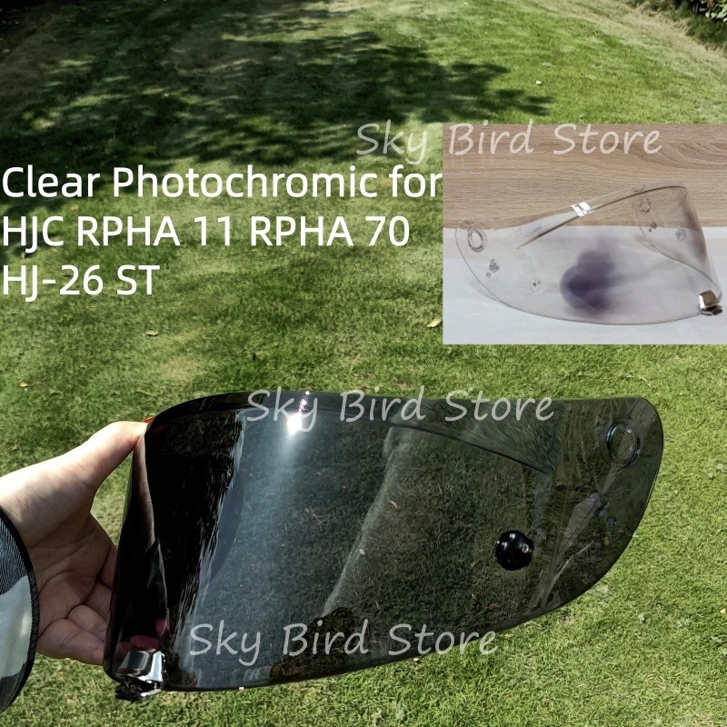 Photochromic Visor สําหรับ HJC RPHA 11 RPHA 70 HJ-26 ST HJ26 ST หมวกกันน็อคแบบเต็มหน้าเลนส์โล่ Casco