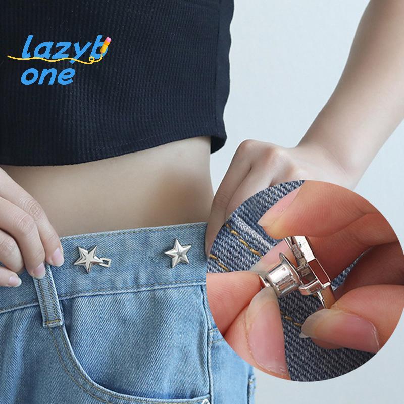LZ-t] เครื่องกระชับปรับเอว Bule สําหรับกางเกงยีนส์ไม่จําเป็นต้องตัดเย็บ Star ปุ่มปรับสําหรับกางเกงและกระโปรงเอว [ใหม่]
