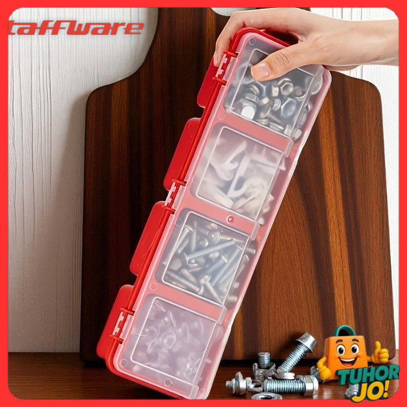 Taffia Bolt Storage Box Organizer Box Screw Tool Box 4 Slots - INU115