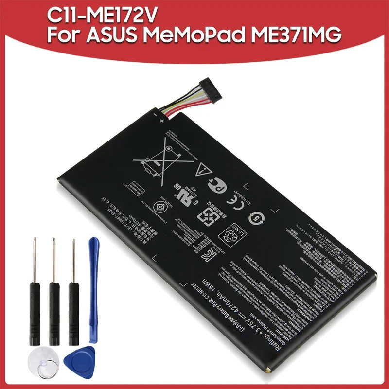 แบตเตอรี่ C11-ME172V สำหรับ ASUS MeMoPad ME371MG k004 ME172V ความจุ 4270mAh