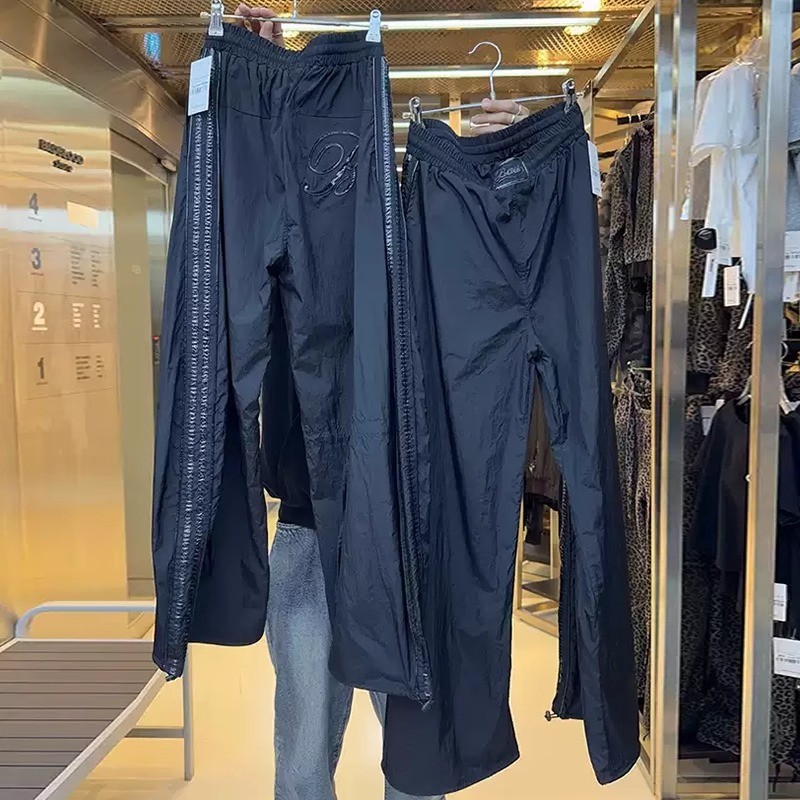 RJQS badblood bcac Sports pants, loose casual pants, straight-leg pants, stylish long