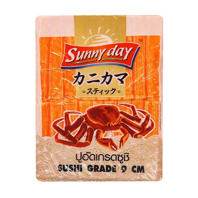 ซันนี่เดย์ ปูอัดเกรดซูชิอย่างดี Sunny Day Crab Stick 500g.