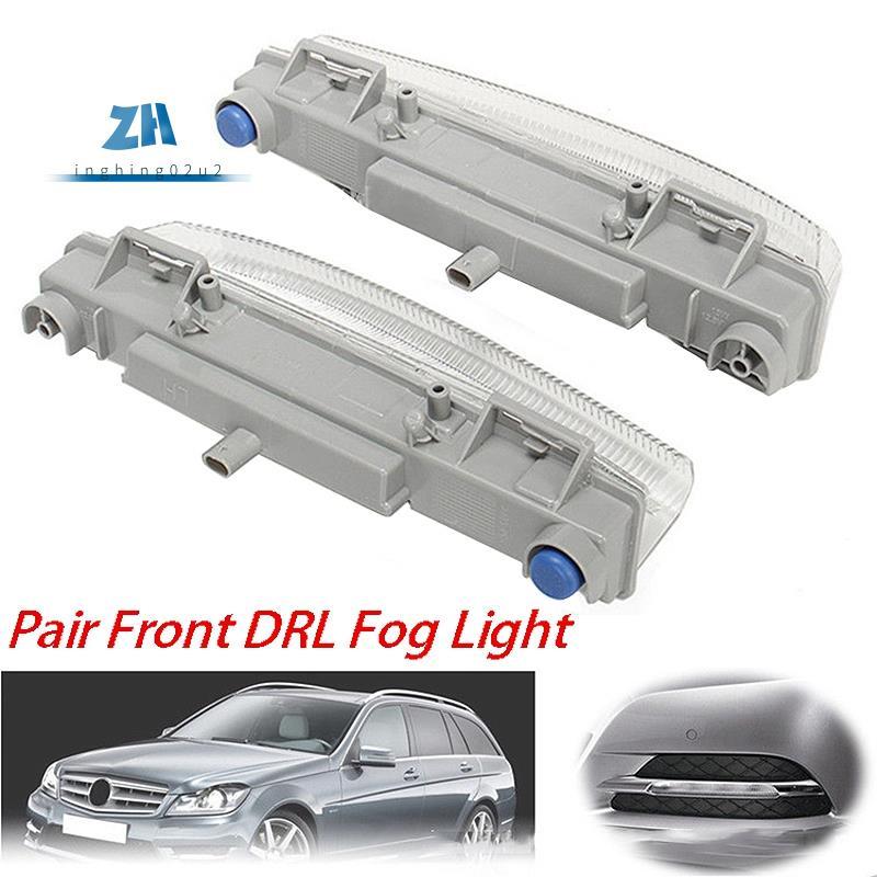 2PCS ด้านหน้า DRL ไฟตัดหมอก Fit สําหรับ - W204 W212 C250 C350 E350 A2049069000