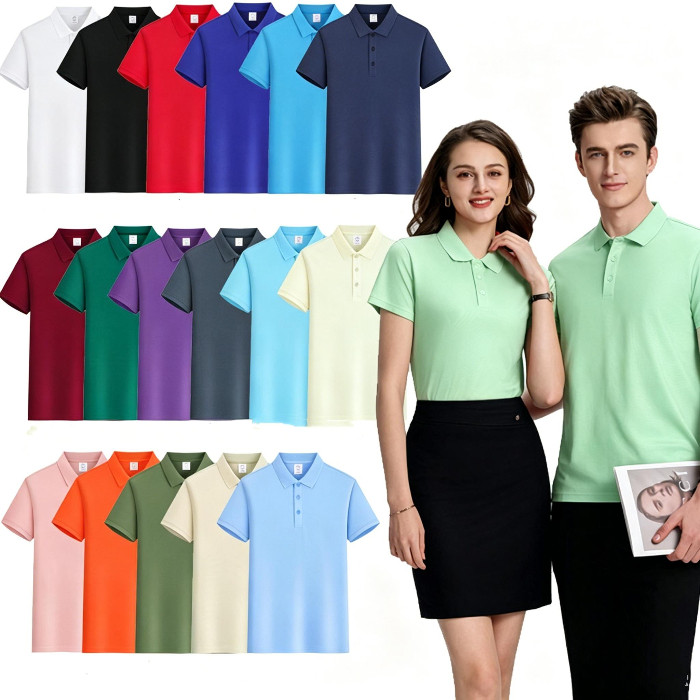 เสื้อโปโล ใส่เล้วระบายอากาศดี มี6สี เสื้อเบาใส่สบายมีขนาด 7 ไซส์น้ำหนัก 40 ถึงน้ำหนัก 100 กิโลกรัมใส่ได้