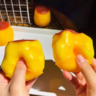 พุดดิ้งความเครียด Ball Squishy พุดดิ้งรูปอาหารบีบ Ball Fidget Sensory ของเล่นความเครียดบรรเทาสําหรับของขวัญเด็ก
