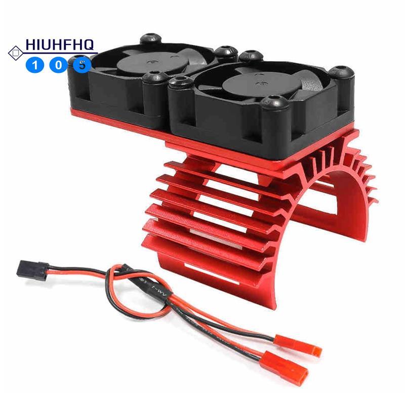 Hiuhfhq106Motor Dual พัดลมระบายความร้อนฮีทซิงค์ 380 540 550 3650 3660 หม้อน้ํา 36 มม.RC รถเรือ Part