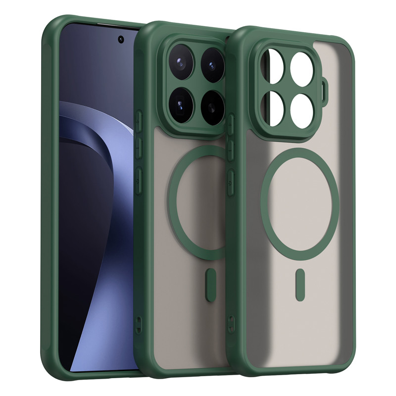สําหรับ Xiaomi 17T Pro 17T กรณี ELVEV กึ่งโปร่งใส Frosted Matte PC + TPU ป้องกันลายนิ้วมือโปร่งแสงฝาครอบดูด