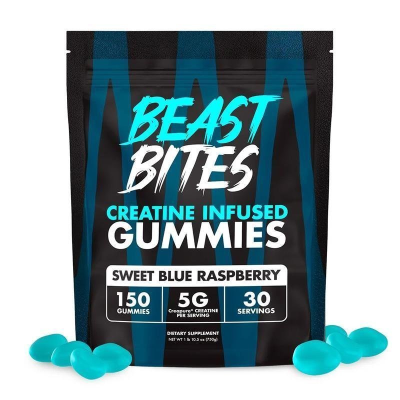 Creatine Gummies - 5g Creatine Monohydrate Per Service - ผลิตในอเมริกา (150 Gummies) UK0V
