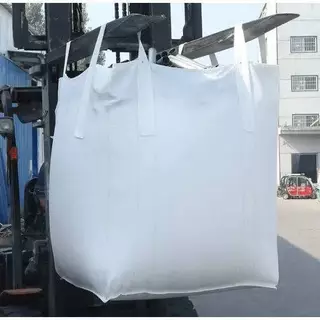 ถุงบิ๊กแบ็ค มือหนึ่ง แบบปากเปิด ก้นแบน ขนาด 90x90x110 ซม. ถุง BIG BAG มีความจุสูง สามารถบรรจุสินค้าได้ 1 ตันเต็ม