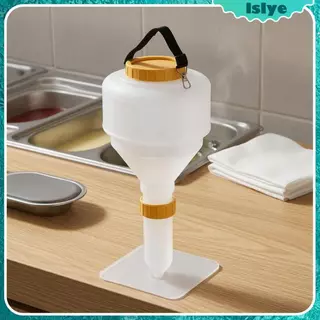 [Lslye] ขวดซอสแบบแขวนเครื่องแต่งตัวโปร่งแสงเครื่องจ่ายพวยยาว Conical Body ภาชนะในครัวรีฟิล