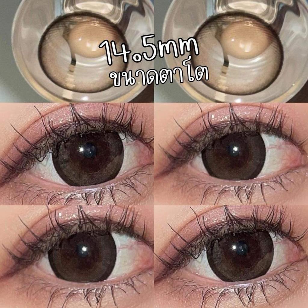 Ewww Witchest lens ค่าอมน้ำ65% คอนแทคเลนส์ Brown ขนาดตาโต บิ๊กอายตาโต กรองแสงuv เลนส์แท้จดทะเบียน - 