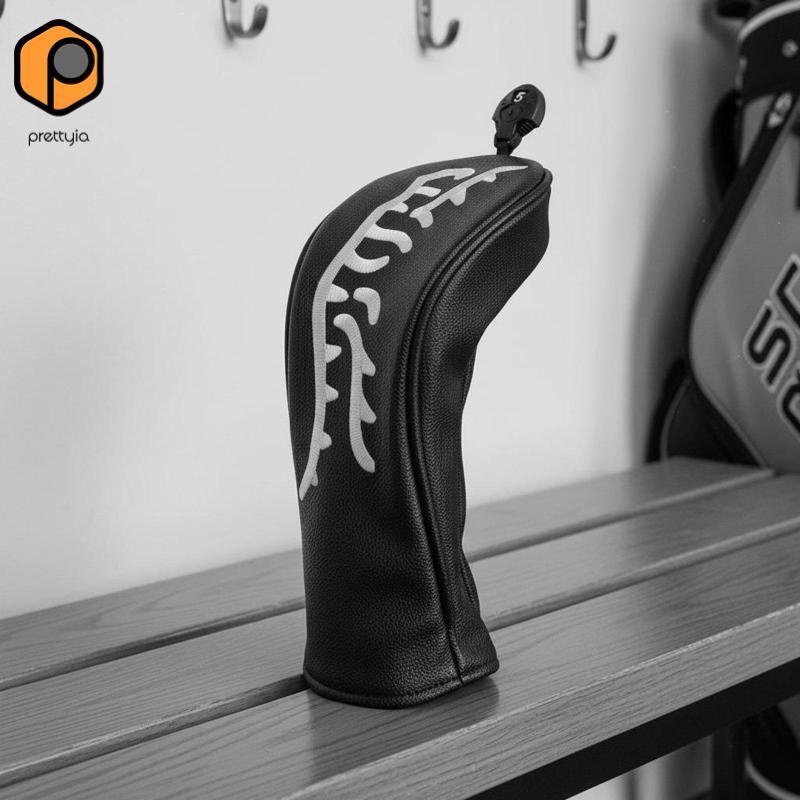 Prettyia Golf Club Cover หนัง PU ป้องกัน Headcover Golf Driver Cover Custom Wood Club Protector สําหรับกอล์ฟการฝึกอบรม