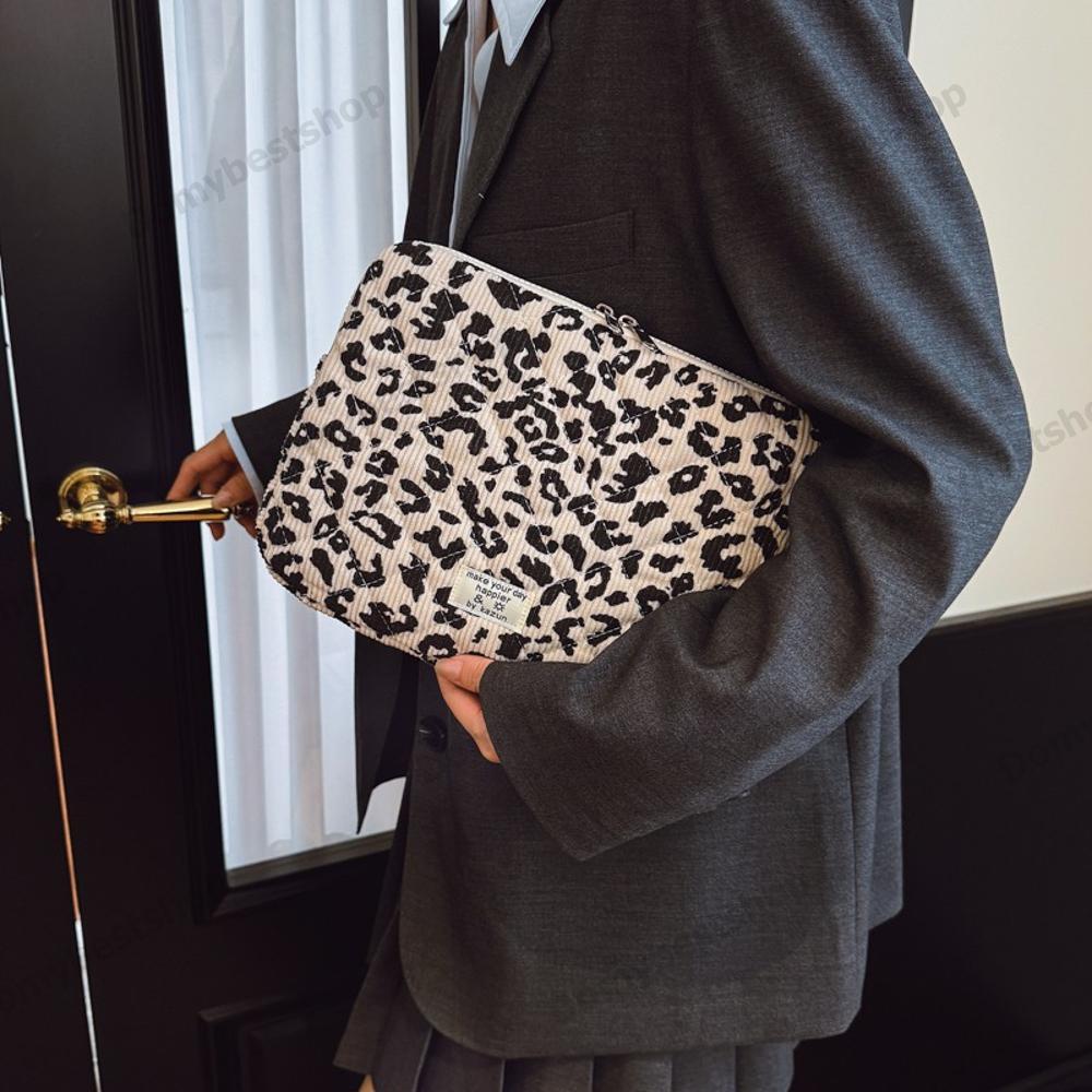 COD Leopard Print Laptop Bag Laptop Cover Computer Sleeve เหมาะกับแล็ปท็อป 11/13/15 Inch