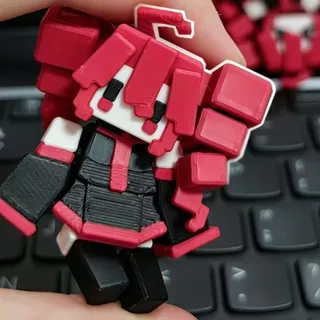 คีย์เชนพิมพ์ 3D พิกเซล Hatsune Miku & Teto – น่ารักติดกระเป๋า ของขวัญวันเกิด (เลือก Miku / Teto)