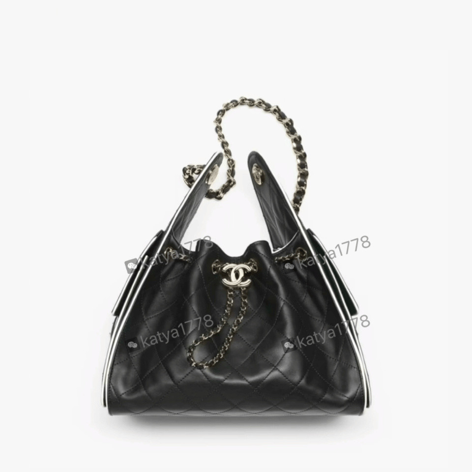 25S Black White Comics 25Bag Hippie Bag AS5293 สีดําสีขาว