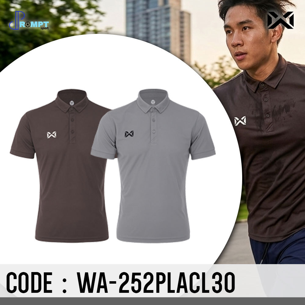 ถูกชัวร์ไม่มั่วนิ่ม เสื้อโปโล WARRIX  รุ่น LINEX รหัส WA-252PLACL30 วาริกซ์ แท้100%