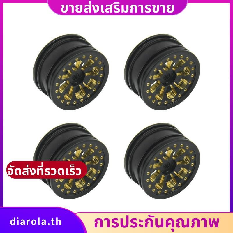 อัพเกรดอุปกรณ์เสริมสําหรับ 1/30 สําหรับ 8 Dollar SCX30 สีดํา 0.7 "ชุดดุมล้อ diarolath