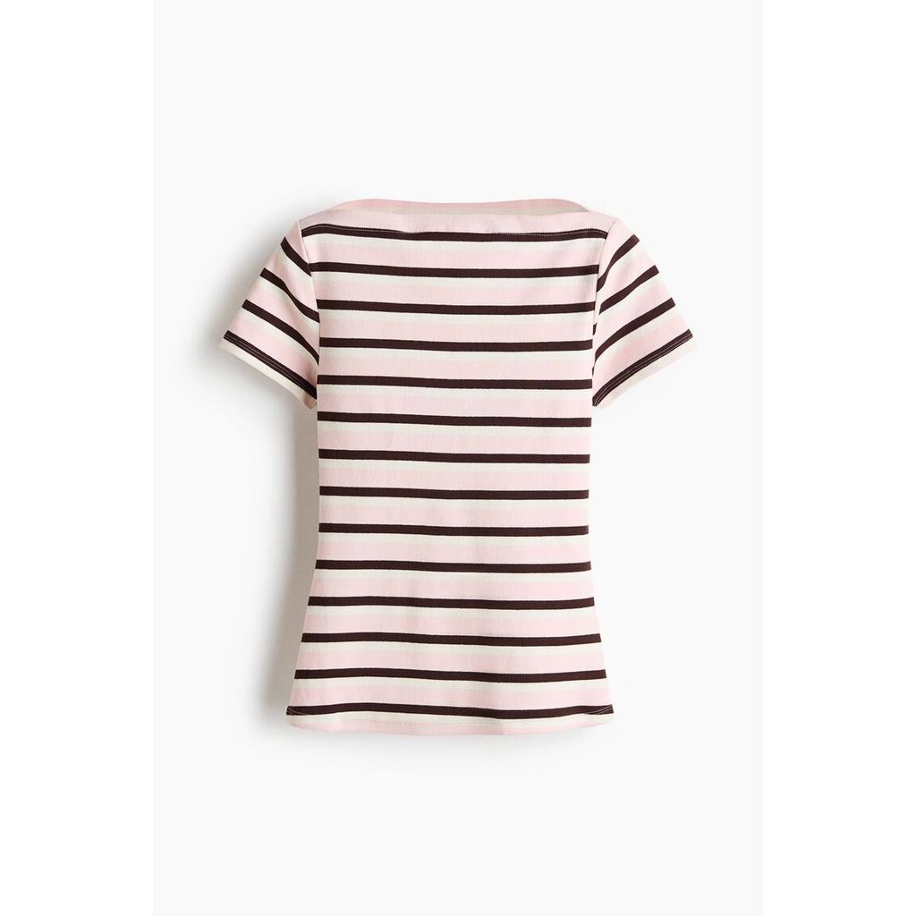 H&M(เอชแอนด์เอ็ม) เสื้อคอตโต้ลายคอเรือ ผู้หญิง 1354106_2