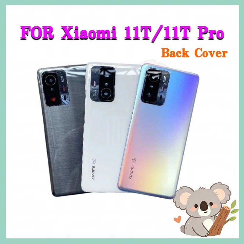 สําหรับ with logo Xiaomi mi 11T/11T Pro ด ้ านหลังแบตเตอรี ่ ประตู mi 11T/11T Pro + เปลี ่ ยนด ้ านห