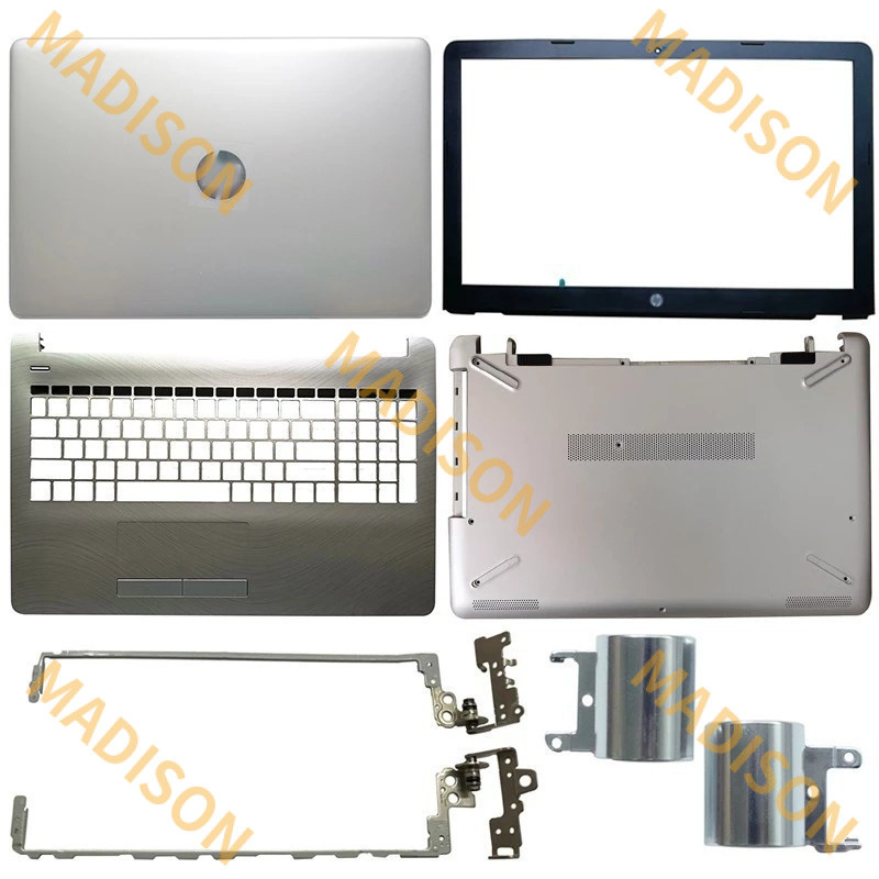 ฝาครอบแล็ปท็อปสําหรับ HP 15-bs 15-bw 15q-bu 15t-br 15t-bs 250 G6 15-bs070wm 15q-bu 924892-001 แล็ปท็อปเงิน ฝาหลัง จอแอลซีดี/กรอบหน้าจอแอลซีดี/บานพับ/เคสฝ่ามือแรก/เคสล่าง