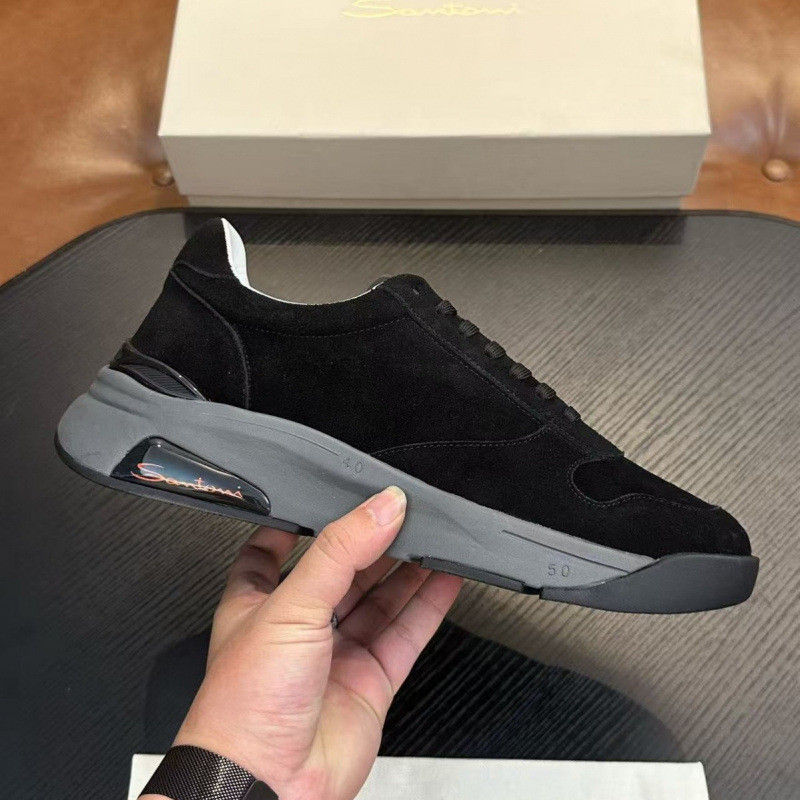 AUJ8 2026Men's New San//ni Spring and Autumn Genuine Leather Casual Fashion Men's Lace-Up Casual Sho