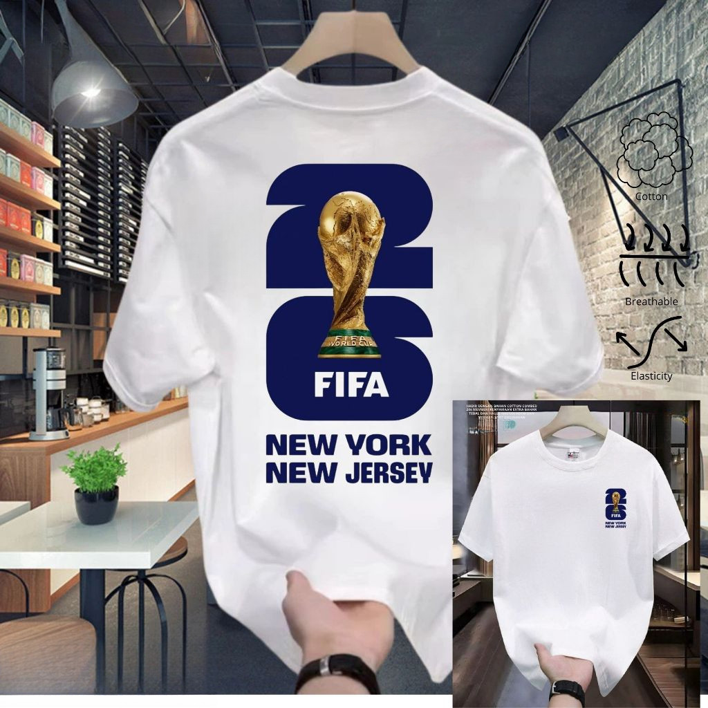 2026 เสื้อยืดฟุตบอล FIFA World Cup - คุณภาพสูง - แฟชั่น - ลําลอง - ระบายอากาศได้ 5C7N