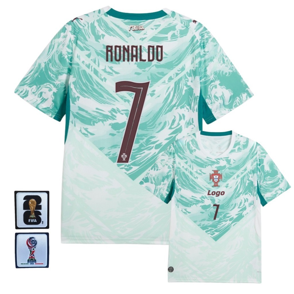 2627 เสื้อแฟนบอลทีมเยือนโปรตุเกส s-4xl คุณภาพสูง
