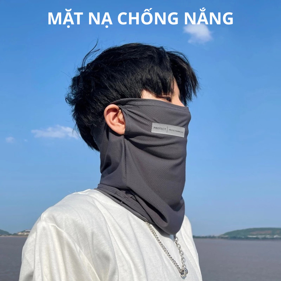 PROTECT มาส์กหน้า ช่วยปกป้องทั้งใบหน้าและคอจากรังสีแดด จุดด่างดํา (KTP)