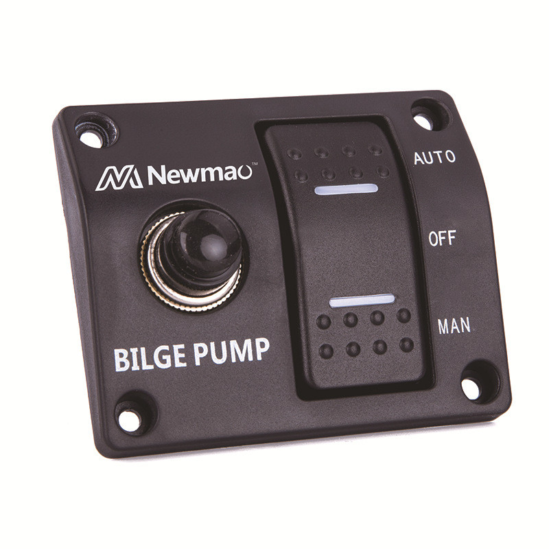ใหม่ Newmao Push Button Switch Marine Panel Switch Control Start Stop Diaphragm Pump Compartment Bot