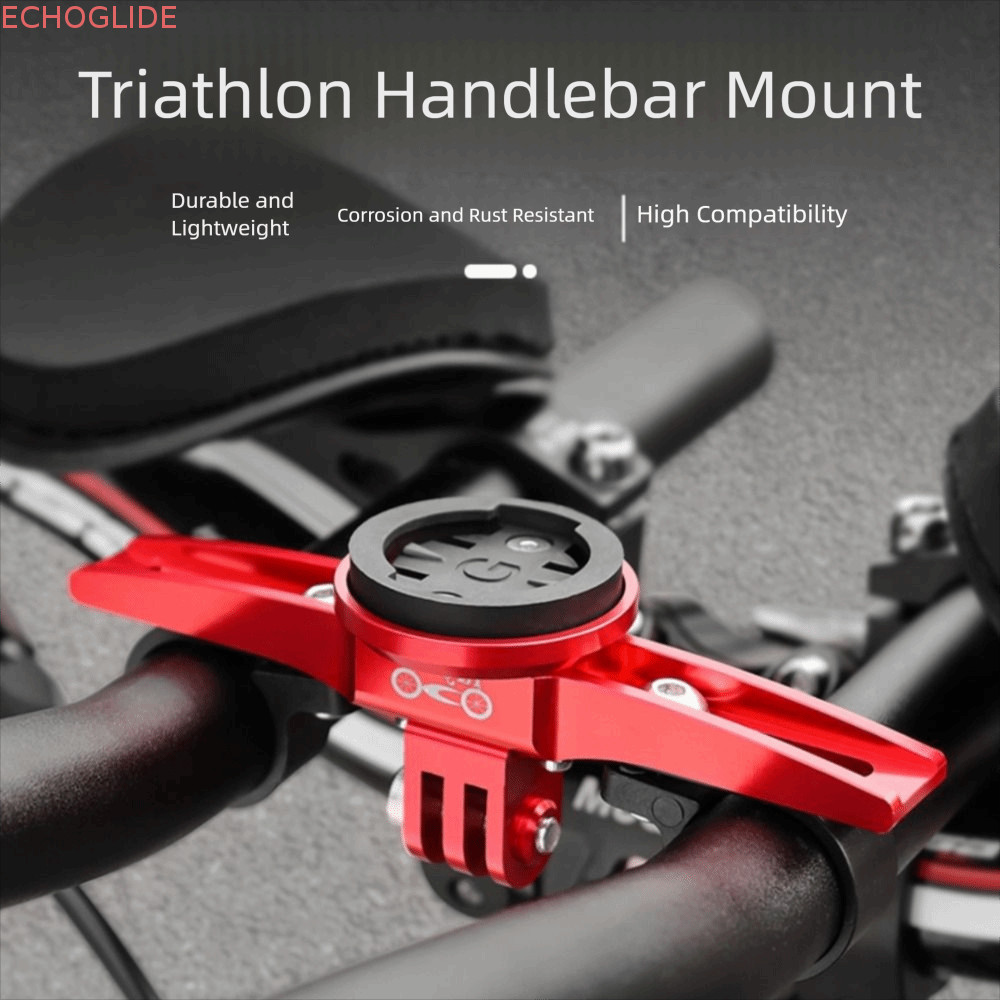 ECHOGLIDE TT Handlebar คอมพิวเตอร์ Mount,มัลติฟังก์ชั่นอลูมิเนียมจักรยาน TT Bar นาฬิกาจับเวลา,น้ําหน