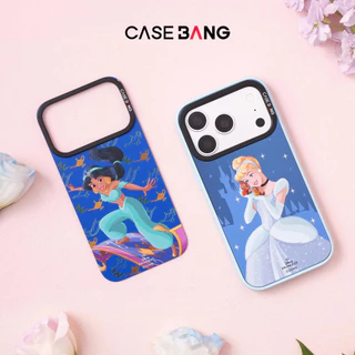 【เคสแม่เหล็ก+แผ่นหลัง】 เข้ากันได้กับ iPhone 13-17,CASEBANG Disney Princess ImagiSnap เคสแม่เหล็ก, เปลี่ยนได้ด้านหลัง, การป้องกันการตกของทหาร