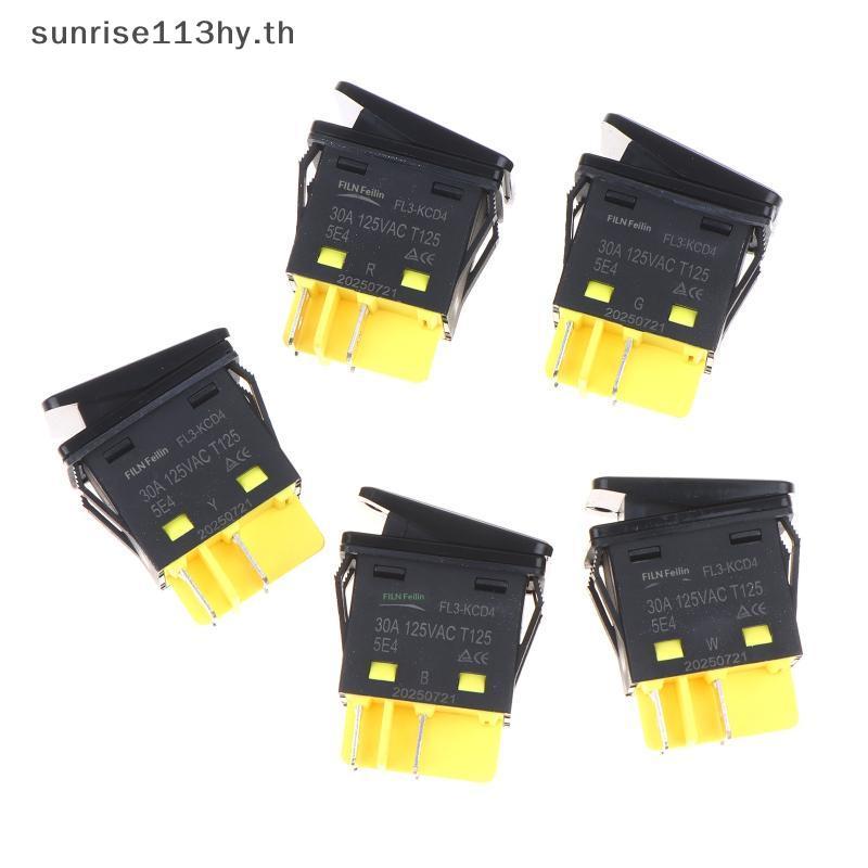 L&Z 30A 110V 220V DPST Roer Switch 4 Pin IP67 กันน้ํา T85 สําหรับ Marine Boat Car Automation .