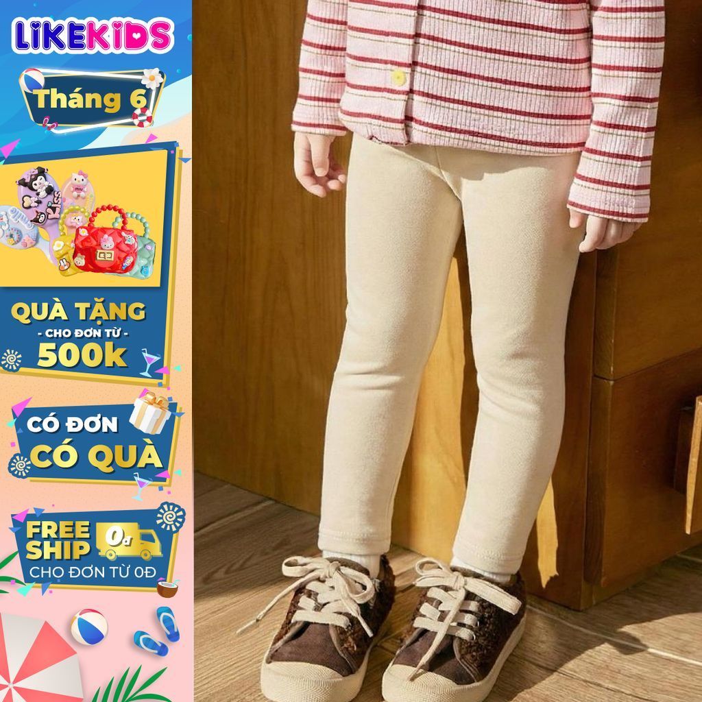 LEGGING PANTS สําหรับเด็กผู้หญิงลายน่ารัก สีสันสดใส LikeKids V62