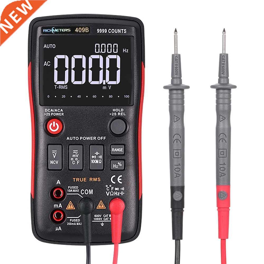RICHMETERS RM409B 9999 นับมัลติมิเตอร์แบบดิจิตอล True-RMS Gr