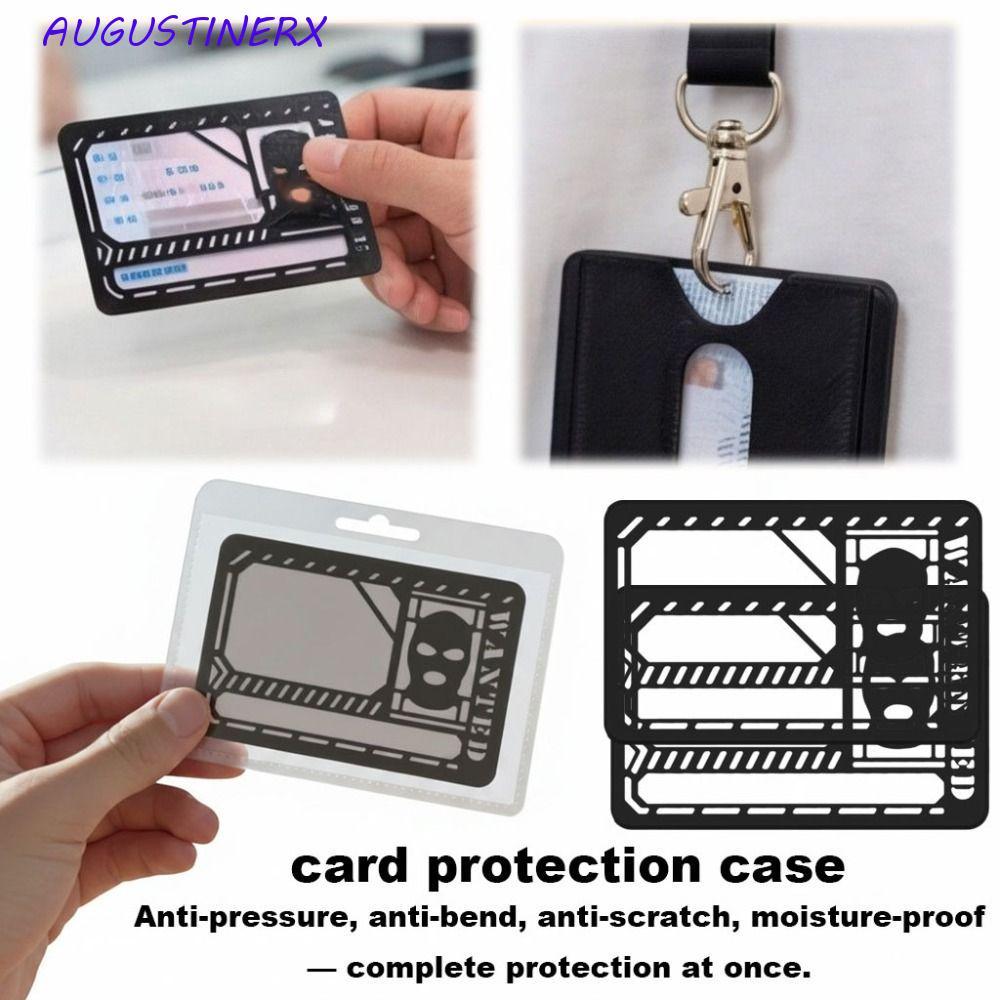 AUGUSTINERX ID Card Holder,ทนทานความดันResistance ID Card Protection Case,สําหรับบัตรเครดิตธนาคารที่