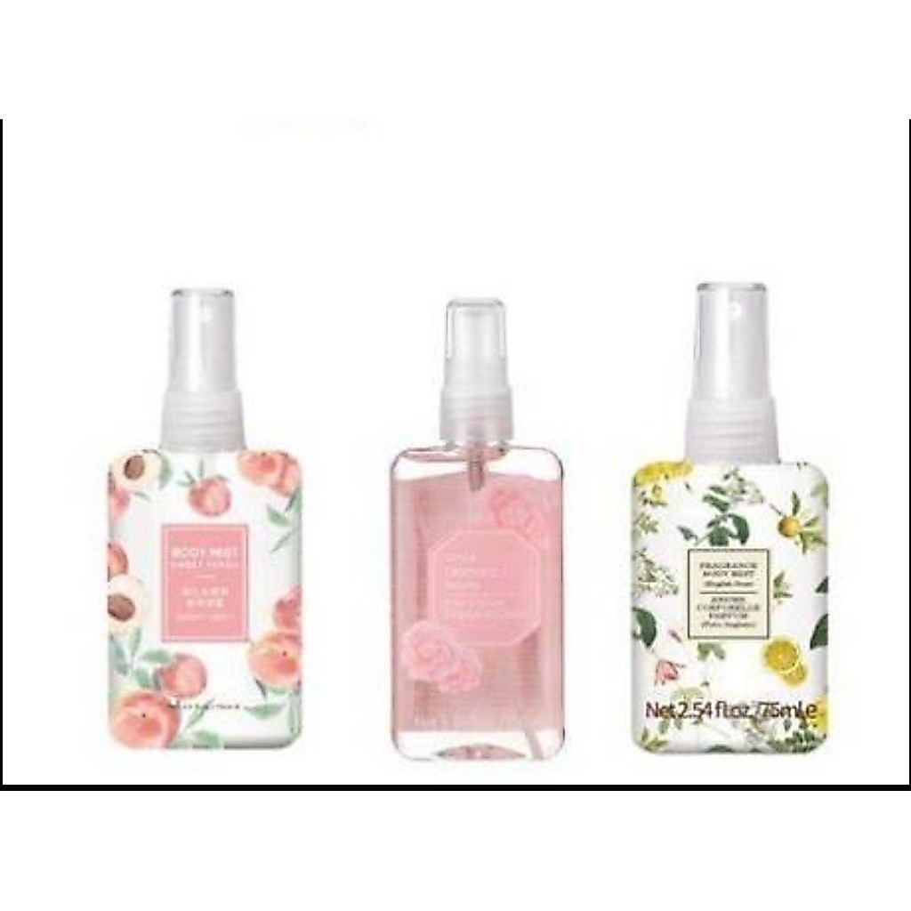 Miniso body mist 75 และ 100 ml. สเปรย์น้ำหอมระงับกลิ่นกาย 6 กลิ่น