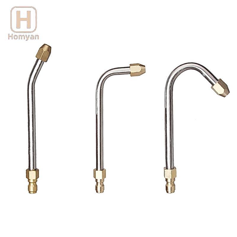 Tianyuaneee 25° /90° แรงดันสูงน้ํา Extension Wand หัวฉีด 1/4 "U-Shape Angled Lance เครื่องมือทําความสะอาด Well