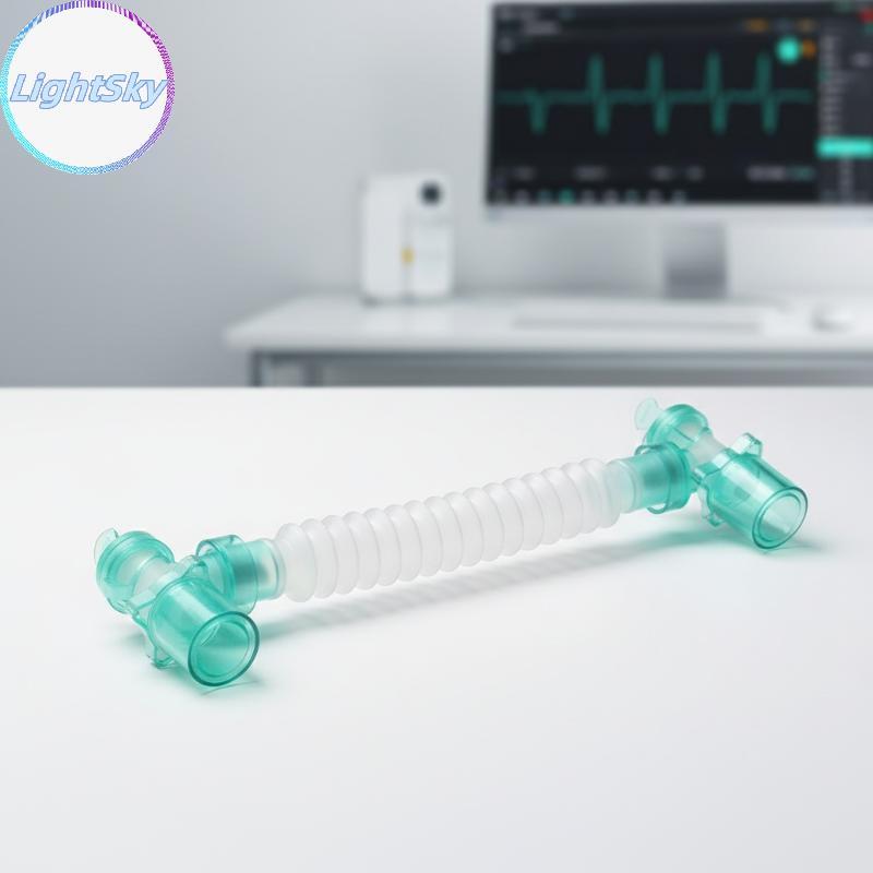LightSky Medical Breathing Circuit ปราศจากเชื้อ Anesthesia หลอด 1 ชิ้นพร้อม Catheter Mount สําหรับมื