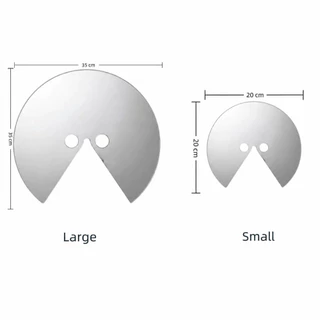 ESPOI กระจกทรงกลม, Full Face Head-mounted Visual Illusion Prop,สวมใส่การถ่ายภาพProps Visual Dislocationสะท้อนแสงผู้ใหญ่ใช้