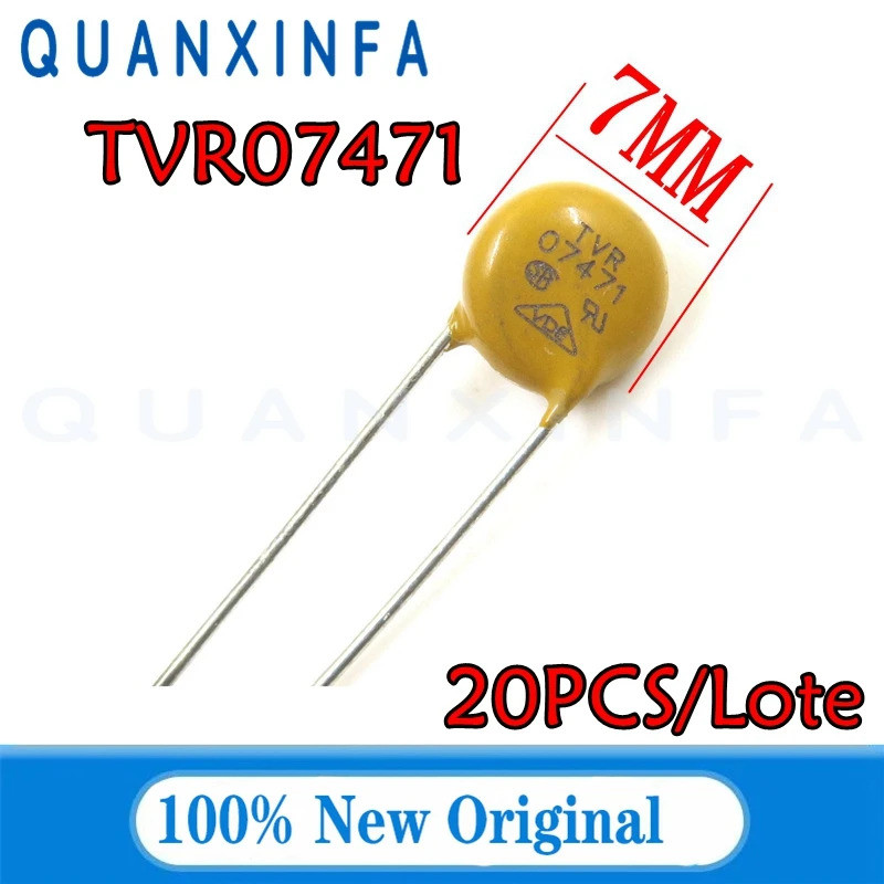 20PCS TVR07471 TVR07471KSY TVR 07471 07D471 07K471 470V varistor Resistor ในสต็อก ITWT