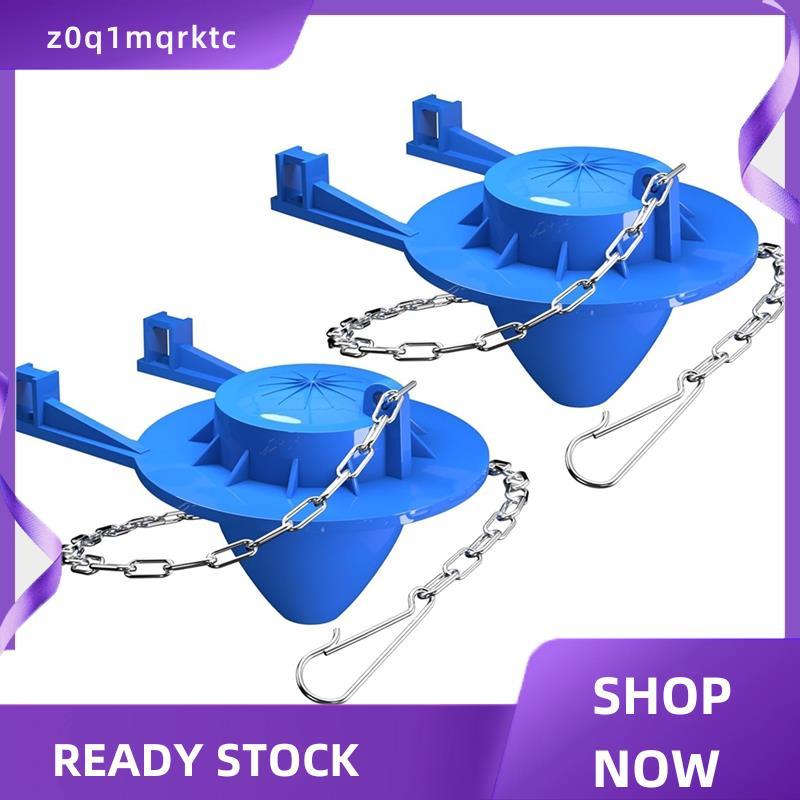 z0q1mqrktc 2-Pack Universal 2" Toilet Flapper Replacement Kit -โซ่สแตนเลส
