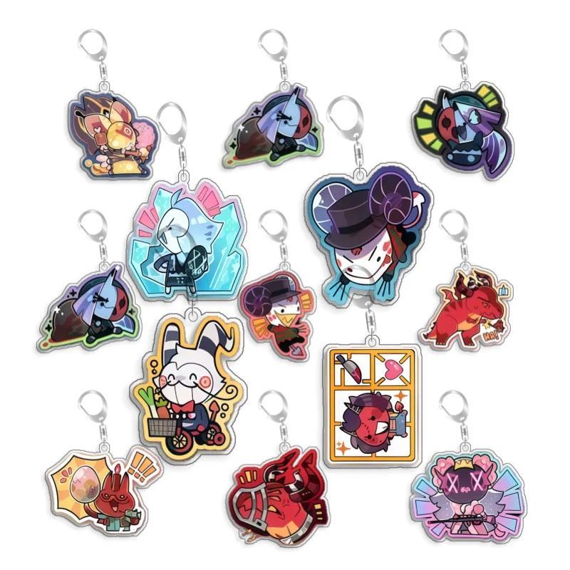 Hazbin โรงแรม Roupls Kaard Jevil Berdly Swatch โฮมเมดอะคริลิค micha พวงกุญแจเกมอะนิเมะคอลเลกชัน