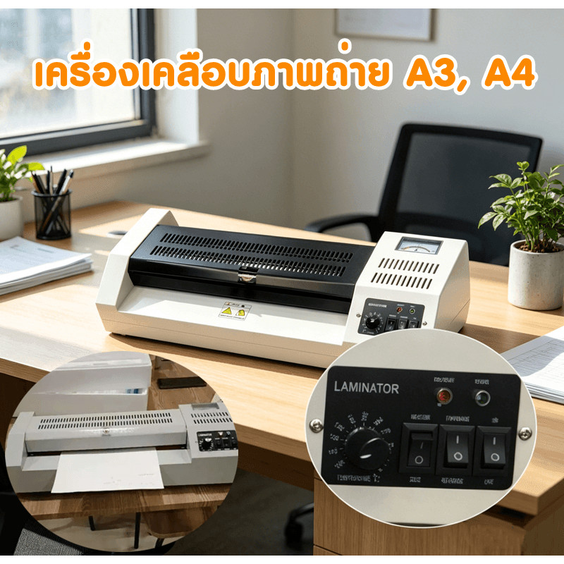 320 Laminator เครื่องเคลือบเอกสาร เคลือบได้ทั้ง A3, A4 เคลือบรูปถ่าย320 Laminator เครื่องเคลือบเอกสา