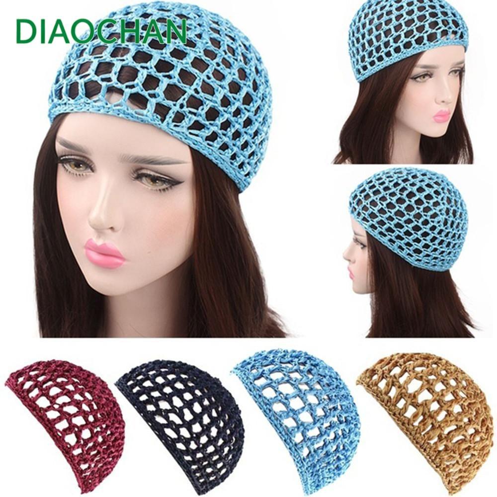 Dichath Hair Care Cap เครื่องมือจัดแต่งทรงผมโครเชต์ Snood Sleeping Cover Turbans