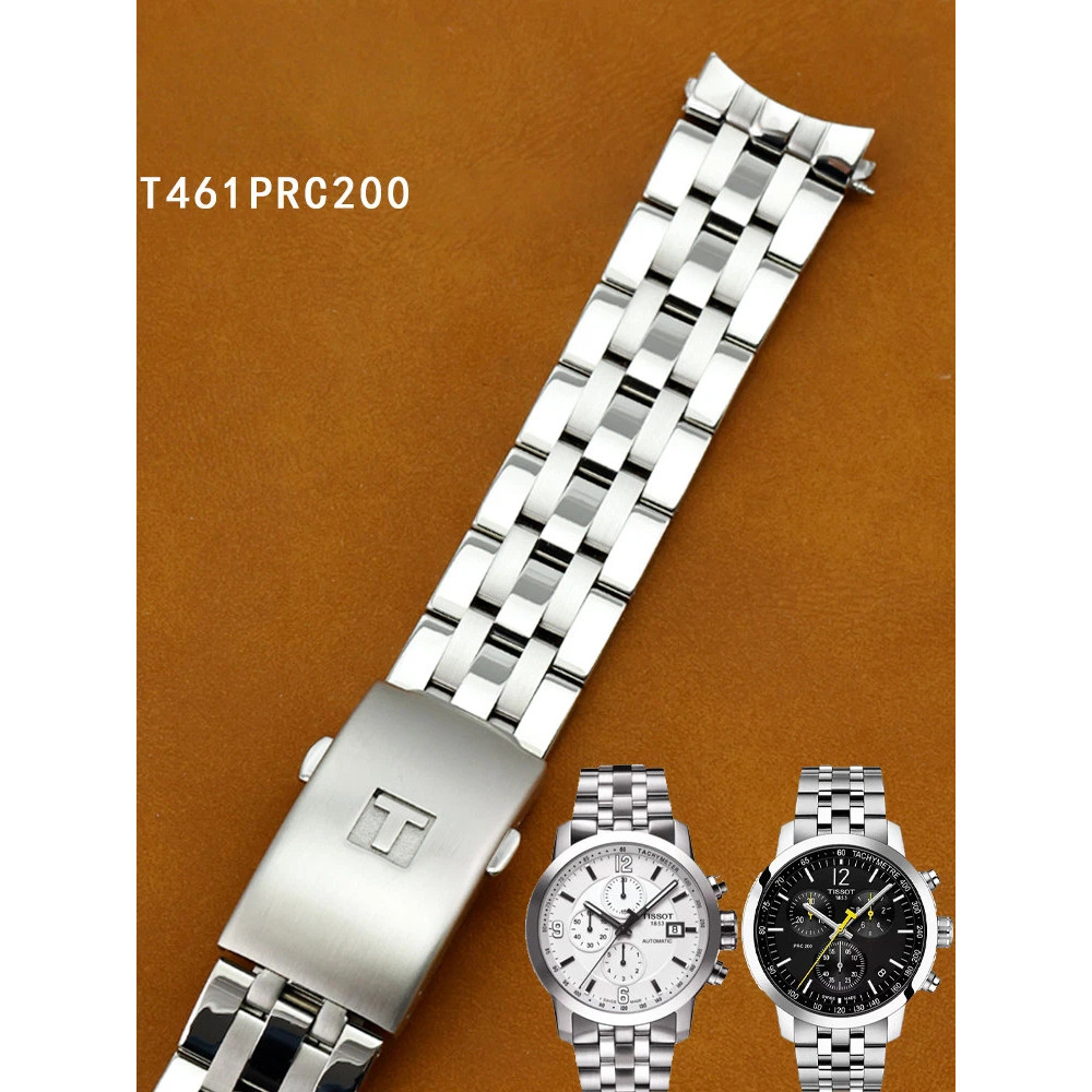 Tissot PRC200 สายเหล็ก 1853 Sports Mechanical Strap Men T461 T17 T014430สร้อยข้อมือ 19 มม.