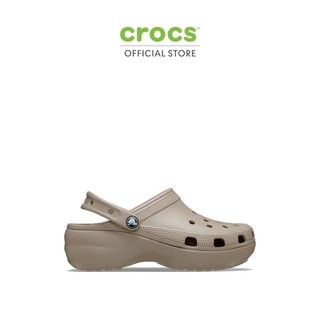 CROCS รองเท้าลำลองผู้หญิง CLASSIC PLATFORM CLOG รุ่น 206750-214 - TAUPE