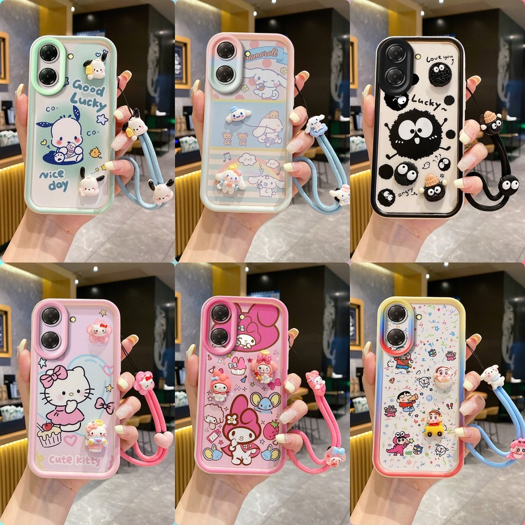เคส Tecno Spark Go 3 เคสโทรศัพท์ลายการ์ตูนสติ๊กเกอร์น่ารัก