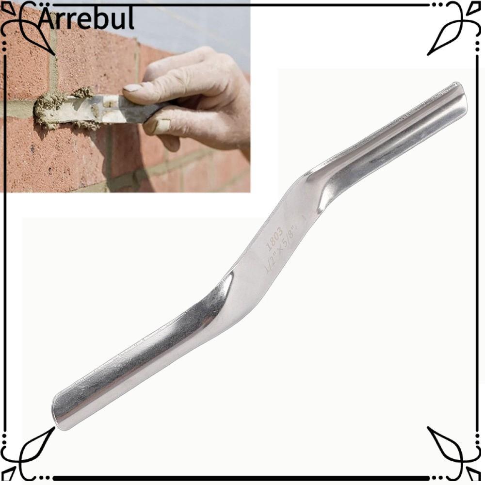 ARREBUL Brick Jointer Tool, 1/2 นิ้วหัว Double Ended Tile Joint Trimmer, สแตนเลส 5/8 นิ้วหัว DIY เครื่องมือยาแนวเครื่องมือกาว