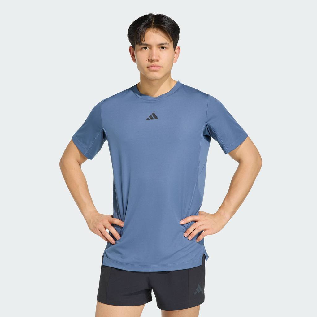 adidas Gym & Training D4T PrimeLift 3 STRIPES T-SHIRT Men Blue KV6621